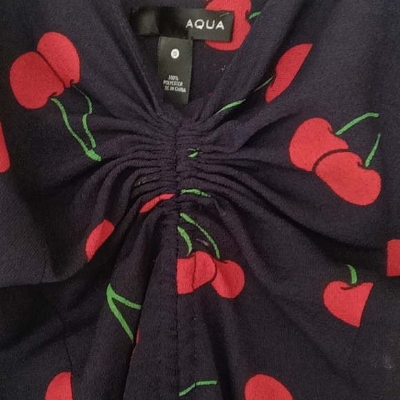 AQUA Brand Cherry Print Dress - Picture 2 of 6